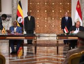 صور.. السيسي ويوسيفينى يشهدان توقيع مذكرة تفاهم لدعم التعاون الزراعى 