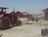 حملة لإزالة التعديات على الأراضى الزراعية باللاهون فى الفيوم