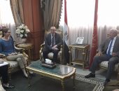محافظ بورسعيد يستقبل وفد من الوكالة الأمريكية للتنمية الدولية