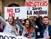 صور.. تظاهرات فى إسبانيا ضد جرائم الاغتصاب تحت شعار "أنثى بلا خوف"