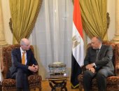 سامح شكرى يستقبل نظيره الهولندى لبحث القضايا المشتركة