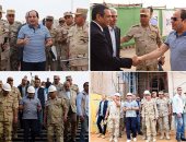 الرئيس السيسي يتفقد سير العمل بمشروعات العاصمة الإدارية الجديدة