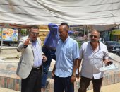 السكرتير المساعد لمحافظة الإسماعيلية يتفقد أعمال تطوير الميادين الرئيسية