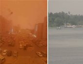طقس سيئ يضرب أسوان.. العاصفة الترابية تجبر طائرتين على النزول بمطار الأقصر.. وتعطل 70 رحلة سياحية بعد وقف الملاحة بنهر النيل.. وحريق بـ3 حظائر ماشية دون إصابات بشرية.. وخلو الشوارع من المارة.. صور