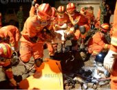  صور.. رجال الإنقاذ فى الصين يحيون الذكرى العاشرة لزلزال "سيتشوان" المدمر
