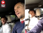شاهد.. مدافع ليفربول يتحول لسائق محمد صلاح