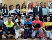 جامعة بنها تكرم طلاب جامعتى "يوهان ووسط الصين"