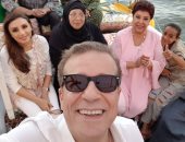 تعرف على سر الصورة التى جمعت شريف منير ورجاء الجداوى وأنغام