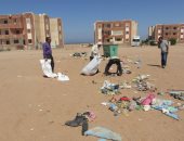 صور.. رئيس مدينة أبورديس بجنوب سيناء يشن حملات نظافة وجمع المخلفات بالشوارع