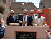 صور.. محافظ القليوبية ومدير صندوق تطوير العشوائيات يضعان حجر أساس مدرسة بالخصوص​