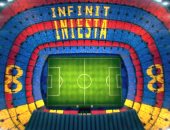 شاهد.. "التيفو" الخاص بوداع إنييستا مع برشلونة
