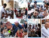 صور.. "رمضان بيكمل لمتنا".. فرحة الصائمين على أكبر مائدة رحمن بالسيدة زينب