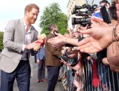 صور.. الأمير هارى يستقبل المهنئين عشية زفافه