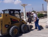 صور .. حملات نظافة وتوسعة الشوارع بمصيف بلطيم