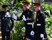 شاهد.. لحظة وصول الأمير هارى لكنيسة القديس جورج