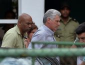 صور.. رئيس كوبا يعزى أهالى ضحايا الطائرة المحطمة فى هافانا