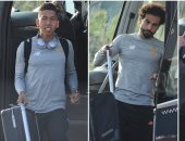 محمد صلاح يعود لإنجلترا مع ليفربول بعد انتهاء معسكر إسبانيا.. صور