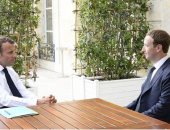 الرئيس الفرنسى يلتقى مؤسس فيس بوك فى محادثات حول الضرائب وخصوصية البيانات