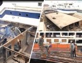 شاهد.. مراحل صناعة السفن العملاقة تبدأ من العياط