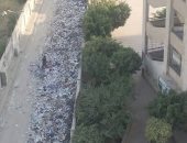 القمامة تحاصر مدرسة عبد الرحمن بن عوف بحى السلام