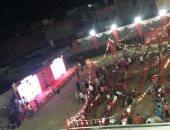 صور.. توافد أهالى نجريج على مركز شباب محمد صلاح قبل نهائى أبطال أوروبا