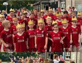 محمد صلاح يتلقى دعما من أطفال مدرسة إنجليزية.. صور