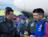 منتخب كولومبيا يطير إلى إيطاليا لمواجهة الفراعنة.. صور