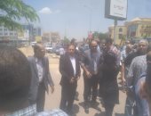 شوبير ورئيسا التليفزيون والفضائية المصرية فى جنازة سميحة أبو زيد