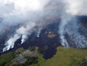 حمم بركان كيلاويا تقتلع عشرات المنازل فى جزيرة هاواى الأمريكية