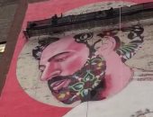 محمد صلاح ينشر فيديو لجدارية تحمل صورته فى التايمز سكوير