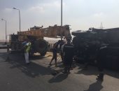 إصابة 8 عمال إثر حادث انقلاب سيارة نقل بطريق القصير - مرسى علم