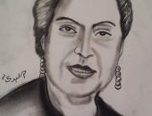 قارئ يشارك ببورتريه لـ"سمراء النيل" مديحة يسرى إهداءً لروحها