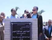 وزير النقل يضع حجر الأساس لإنشاء أول ميناء نهرى بمحافظة سوهاج