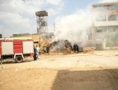 صور.. الحماية المدنية تسيطر على حريق بمنطقة الصنايع بسمنود دون إصابات