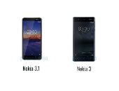 إيه الفرق.. أبرز الاختلافات بين هاتفى Nokia 3 وNokia 3.1