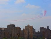 الطائرات ترسم علم مصر فى سماء التحرير تزامنا مع أداء السيسي اليمين