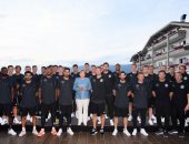 فيديو.. ميركل تدعم المنتخب الألمانى قبل رحلة الدفاع عن كأس العالم