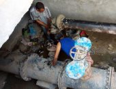 مياه القناة تنهى مشكلة الصرف الصحى بالسبع عمارات بالقنطرة شرق