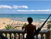 محمد صلاح يواصل التعافى من الإصابة على البحر