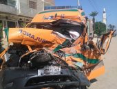 مصرع مسعف فى حادث تصادم سيارتين بأسيوط