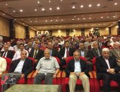 صور..إبراهيم محلب من العريش: الدولة رصدت 250 مليار جنيه لتنمية سيناء