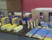 سقوط عامل قبل ترويجه 900 ألف صاروخ ألعاب نارية بعيد الفطر بالجمالية