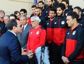 الرئيس السيسي يستقبل المنتخب الوطنى اليوم قبل السفر إلى روسيا