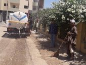 رفع 1800 طن قمامة ومخلفات بناء بمركز المنشأة فى سوهاج