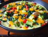 فطارك وسحورك عندنا صحى اليوم الـ 27 فى السحور "بيض بالخضراوات"