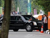 ترامب يغادر فندقه فى سنغافورة متوجها للقمة التاريخية مع زعيم كوريا الشمالية