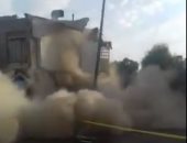 فيديو.. لحظة انفجار أنبوب غاز بميدان مطهرى فى قم شمال إيران