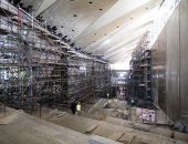 الآثار تنتهى من 85% من الأعمال الانشائية بالمتحف المصرى الكبير