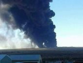 الجماعات الإرهابية تحرق حقل فيبا النفطى فى ليبيا وطيران الجيش يلاحقهم