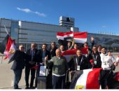 نجيب ساويرس من استاد مباراة مصر وأوروجواى: "ادعولنا.. يارب"